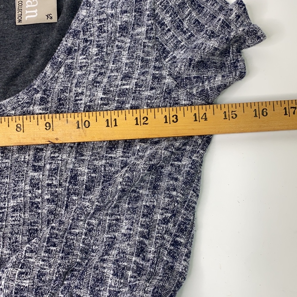 Anthropologie Dolan Left Coast Collection Gray Knit Ribbed Swing Dress Size XS - Picture 13 of 14